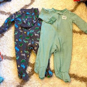 Pair of Footie Dinosaur Pajamas from Simple Joys by Carter’s